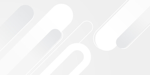 Aufkleber - Abstract white background. Minimal geometric white light background abstract design. Suit for booklet, brochure, banner. vector illustration eps 10