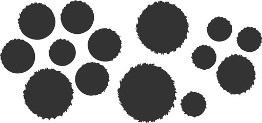 Poster - Abstract pattern of dark circular shapes
