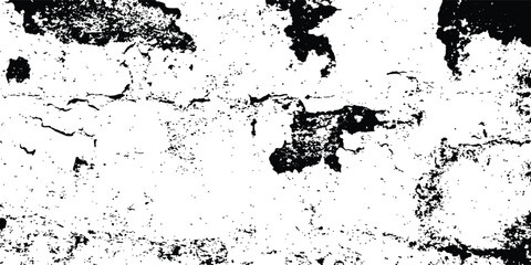Aufkleber - Grunge black and white grunge texture design isolated white background. Black and white grunge seamless texture, subtle grain texture overlay, Vector background, distressed black texture, 