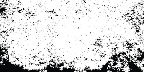 Aufkleber - Grunge black and white grunge texture design isolated white background. Black and white grunge seamless texture, subtle grain texture overlay, Vector background, distressed black texture, 