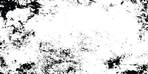 Aufkleber - Grunge black and white grunge texture design isolated white background. Black and white grunge seamless texture, subtle grain texture overlay, Vector background, distressed black texture, 