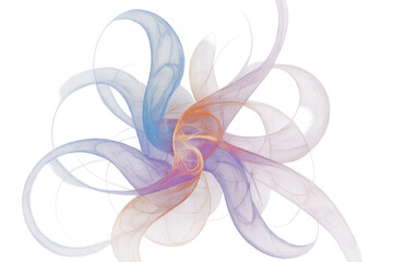 Poster - Pastel-colored smoke billowing, forming ethereal abstract design against transparent backdrop, perfect for graphic artistry