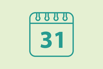 Poster - Calendar icon. icon related to UI elements. suitable for web site, app, user interfaces,element, printable etc. line icon style. simple vector design editable