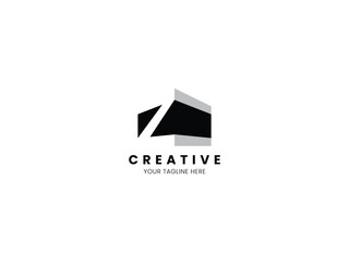 Poster - Letter Z 3D building logo for your brand