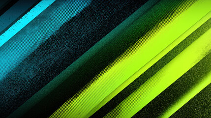 Aufkleber - Vibrant abstract image features diagonal stripes in shades of blue, green, and black, creating dynamic and energetic visual effect. gradient and texture add depth and interest