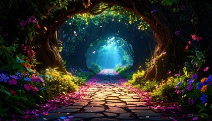 Poster - Enchanted Pathway Through a Fragmented Mosaic of Memories and Emotions