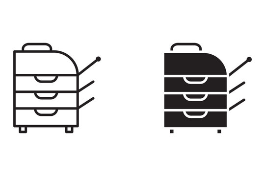 Printer Icon set. Vector for web	