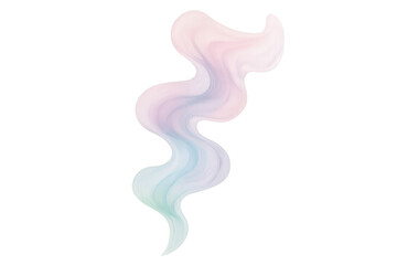 Poster - Colorful smoke swirling upwards with pastel hues on a transparent background, perfect for adding an artistic touch to any project
