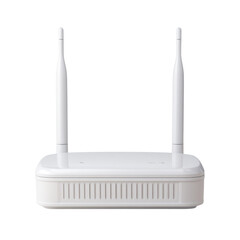 Poster - Wireless Router with Antennas for High-Speed Internet Connectivity and Wide Coverage Transparent background or png