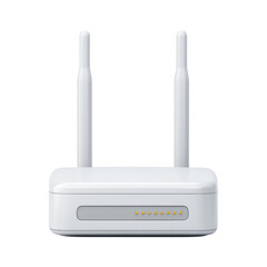 Poster - Modern Wireless Router with Antennas for High-Speed Internet Connectivity and Network Access Solutions Transparent background or png