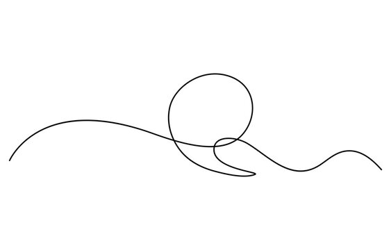 Communication Concept. Continuous Line Quotation Mark Illustration