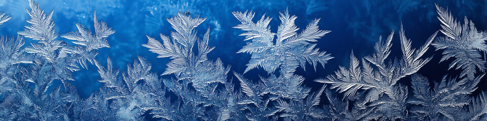 Wall Mural - Frost background with Copy Space