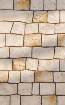 Rustic stone wall texture for backgrounds and architectural renderings
