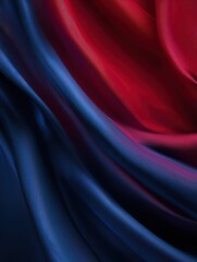 Poster - color navy blue and red background
