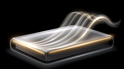 Fototapete - Innovative Technology: Energy Flow Visualization