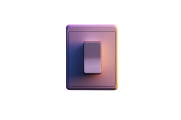 Leinwandbilder - The simple act of a single switch controlling light and shadows a moment of power showcased in on transparent background