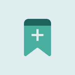 Aufkleber - Bookmark vector icon design, Favourite icon sign symbol for mobile and web