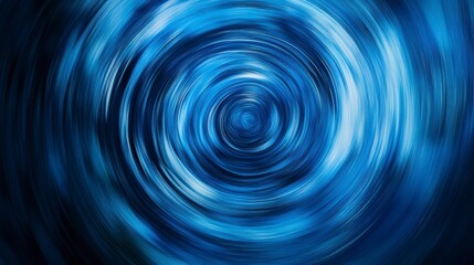 Poster - Abstract swirling blue vortex.