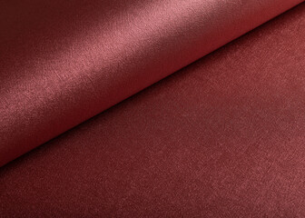 Aufkleber - Designer paper closeup. Premium red and marsala surface with metallic gloss, smooth gradient,