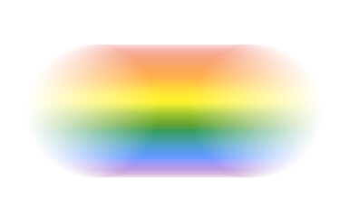 Poster - Gradient rainbow glow with vivid neon spectrum and smooth bright colors blending softly on white