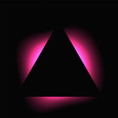 Poster - Triangle illuminate light frame