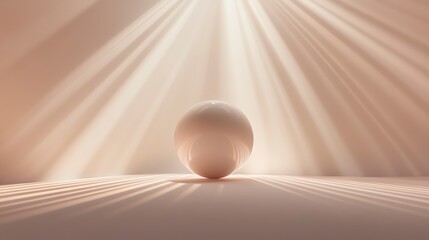 Aufkleber - Illuminated sphere in soft light rays.