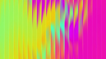 Poster - Glass ribbed gradient background with abstract color and neon graphic for blue blur texture or pink poster. Vibrant wallpaper design by mesh. with grainy aura glow. 4k Seamless loop.