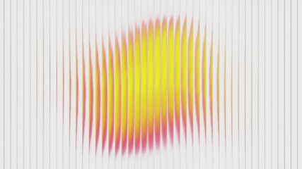 Poster - Abstract glass gradient circle with neon ribbed effect and reeded sphere texture. Futuristic fractal pattern for holographic background or tech backdrop. 4k Seamless loop.