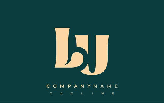 LU Creative Abstract Typography Logo Design. Elegant logo combining bold typography and creative shapes, ideal for branding and identity solutions.