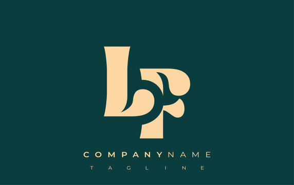 LF Creative Abstract Typography Logo Design. Elegant logo combining bold typography and creative shapes, ideal for branding and identity solutions.