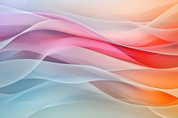 Fototapete - Abstract colorful layers create a vibrant background with flowing forms and gradients, Abstract colorful background with multiple layers of wave surface with different gradients