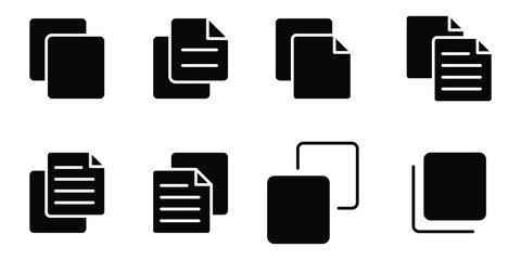 Poster - Copy icon sign. copy duplicate layer icon set, copy paste icon for websites, apps ,UI or UX. vector illustration.