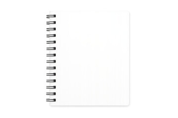 Fototapete - Closed vertical blank spiral notepad with transparent background, ideal for showcasing designs and branding