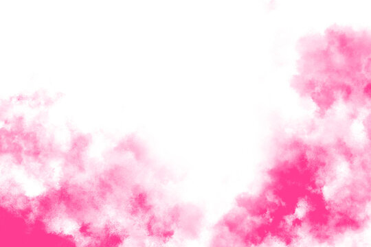 Abstract pink clouds with black background artistic rendering for creative graphic design