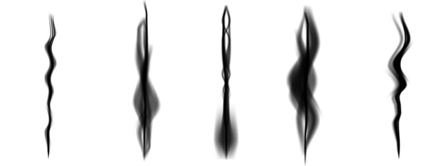 Poster - Abstract black and white shapes create a dynamic visual arrangement suitable for artistic interpretation.