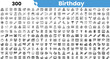 © Sk Sa - A vibrant collection of birthday-themed icons featuring cakes, gifts, balloons, and party elements in a fun and festive arrangement.