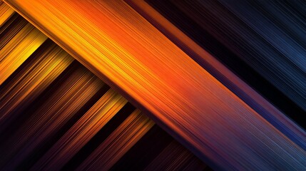Poster - Abstract Orange and Blue Diagonal Lines Modern Background Design Texture Digital Art Illustration Graphic Wallpaper Image for Web and Print Projects High Resolution dark bold style