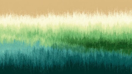 Poster - Abstract Green Teal Beige Background Texture Digital Art Modern Design Trendy Style Elegant Gradient Hues Nature Inspired Subtle Pattern Horizontal Banner Website Template Graphic 