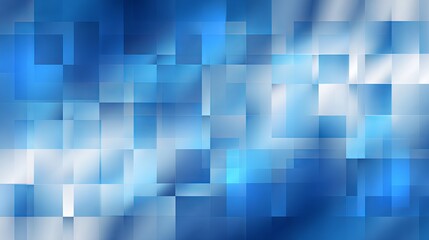 Poster - Abstract Blue Square Background Modern Geometric Design Digital Art Graphic Resource for Website Banner Presentation Template Design Smooth Texture Subtle Gradient Shades Cool     