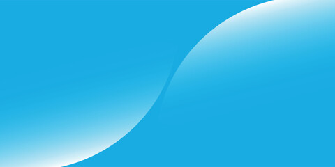 Poster - white glowing geometric lines on blue background. Modern shiny blue circle simple. eps 10