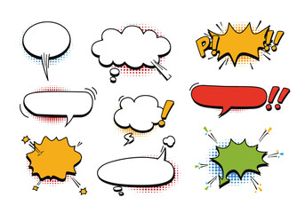 Poster - Pop art speech bubbles