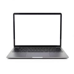 Wall Mural - Open laptop isolated on white background for presentations