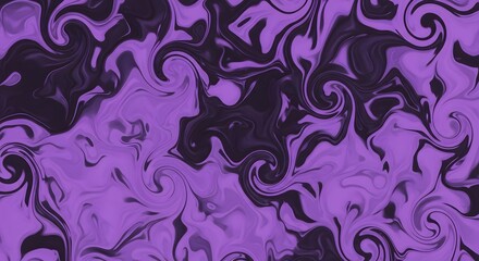Aufkleber - Abstract purple and black swirls creating a fluid pattern