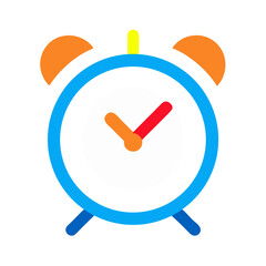 Poster - Simple alarm clock vector icon for app or website