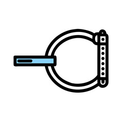 Poster - Minimalist black background with light blue horizontal progress bar