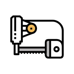 Poster - Minimalist flat vector graphic of USB connector and coin