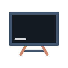 Poster - Simple chalkboard illustration on a stand with a line