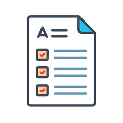 Poster - Checklist illustration featuring completed tasks for organizational themes