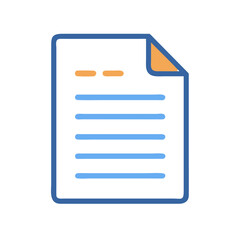 Poster - Stylized document icon on black backdrop representing data