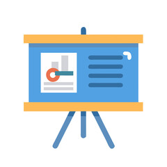 Poster - Business presentation board displaying data and information visually